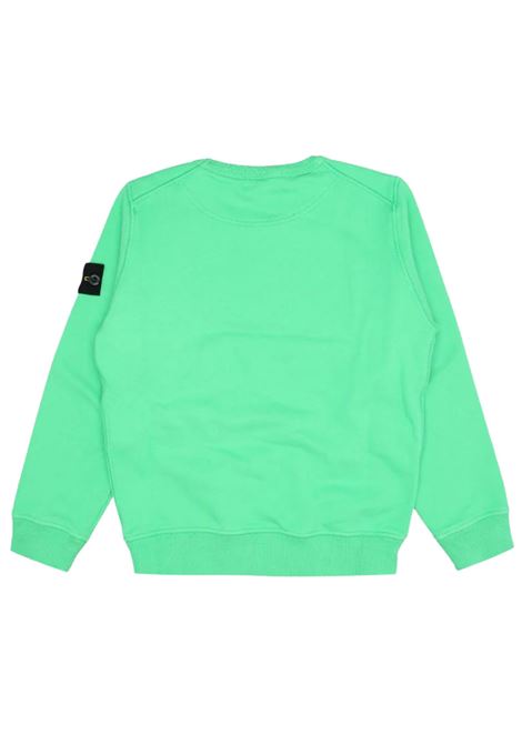 Felpa bambino verde in cotone Stone Island | 771661340/VERDE